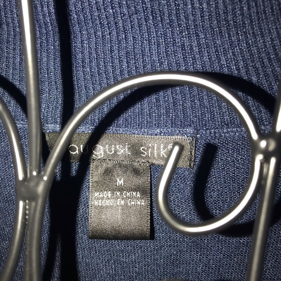 Blue sleeveless sweater cowl/turtle neck - Picture 5 of 5